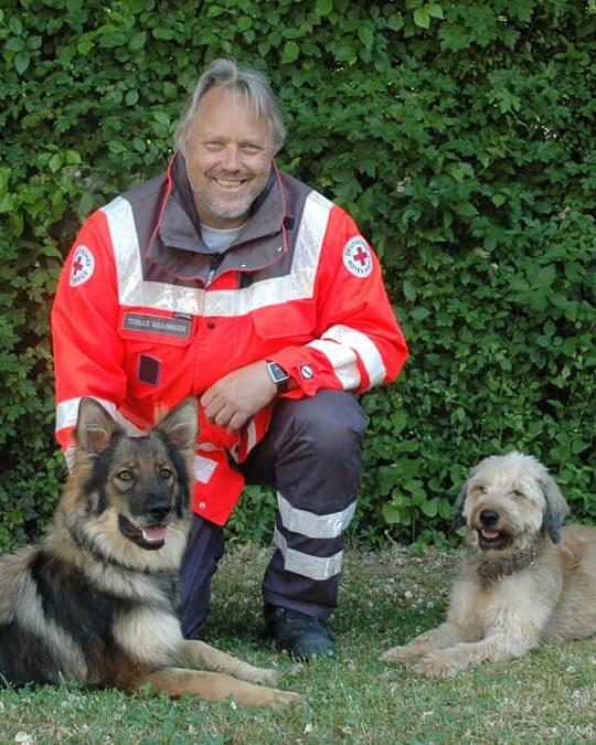 Tobias mit Kiwi und Hermine